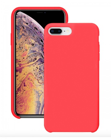 Силиконовый чехол для Apple iPhone 7 Plus / Apple iPhone 8 Plus / Silicone Case DF на Айфон с бархатистым покрытием внутри №14