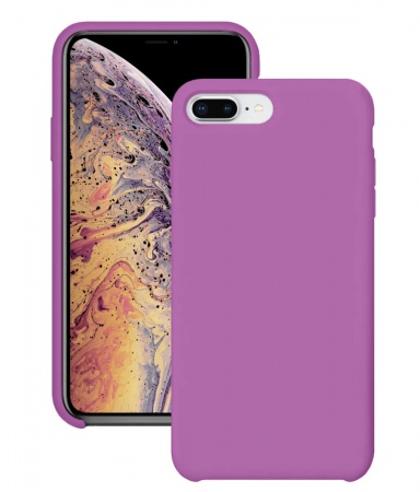 Силиконовый чехол для Apple iPhone 7 Plus / Apple iPhone 8 Plus / Silicone Case DF на Айфон с бархатистым покрытием внутри №43