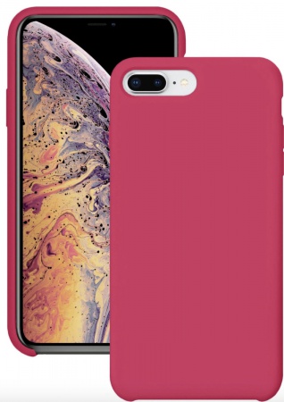 Силиконовый чехол для Apple iPhone 7 Plus / Apple iPhone 8 Plus / Silicone Case DF на Айфон с бархатистым покрытием внутри №48