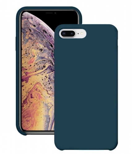 Силиконовый чехол для Apple iPhone 7 Plus / Apple iPhone 8 Plus / Silicone Case DF на Айфон с бархатистым покрытием внутри №54