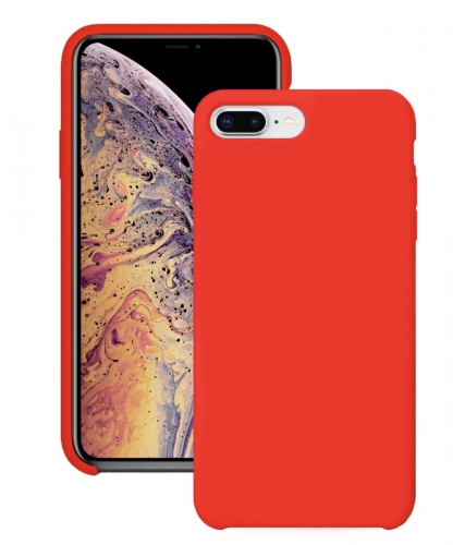 Силиконовый чехол для Apple iPhone 7 Plus / Apple iPhone 8 Plus / Silicone Case DF на Айфон с бархатистым покрытием внутри №13