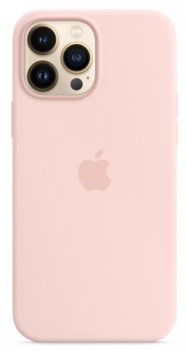 Силиконовый чехол Silicone case Apple MagSafe для iPhone 13 Pro Max Chalk Pink / Розовый Мел