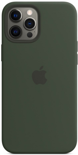 Силиконовый чехол Silicone case Apple MagSafe для iPhone 12 Pro Cyprus Green / Кипрский Зеленый