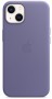 Кожаный чехол leather case Apple MagSafe для iPhone 13 Wisteria / Сиреневая Глициния
