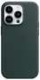Кожаный чехол Leather case Apple MagSafe для iPhone 12/12 Pro Forest Green / Зеленый Лес