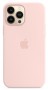 Силиконовый чехол Silicone case Apple MagSafe для iPhone 13 Pro Max Chalk Pink / Розовый Мел