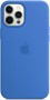Силиконовый чехол Silicone case Apple MagSafe для iPhone 12 Pro Max Capri Blue / Капри